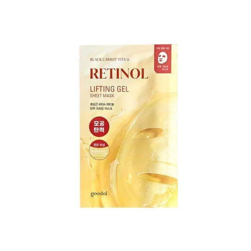 [goodal] Black Carrot Vita-A Retinol Lifting Gel Sheet Mask 1EA