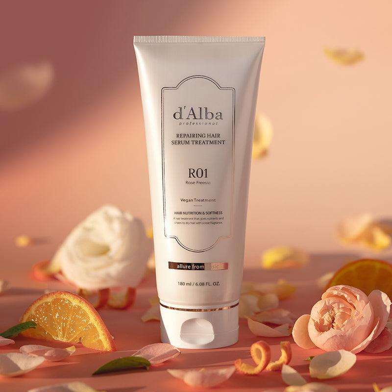 [d'Alba] Professional Reparing Hair Serum Treatment R01 Rose Freesia 180ml