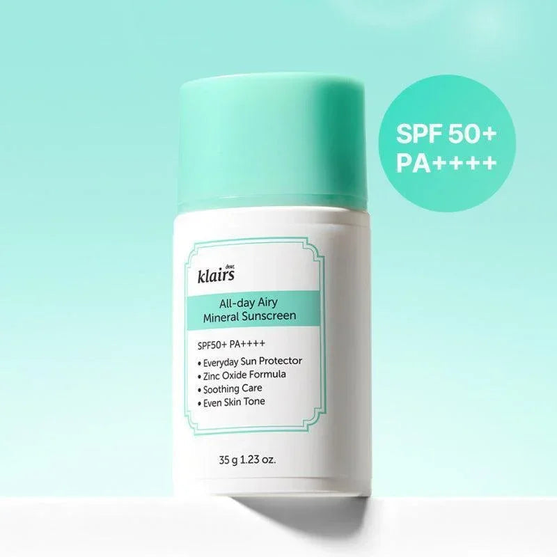 [klairs] All-day Airy Mineral Sunscreen SPF 50+ PA++++ 35g