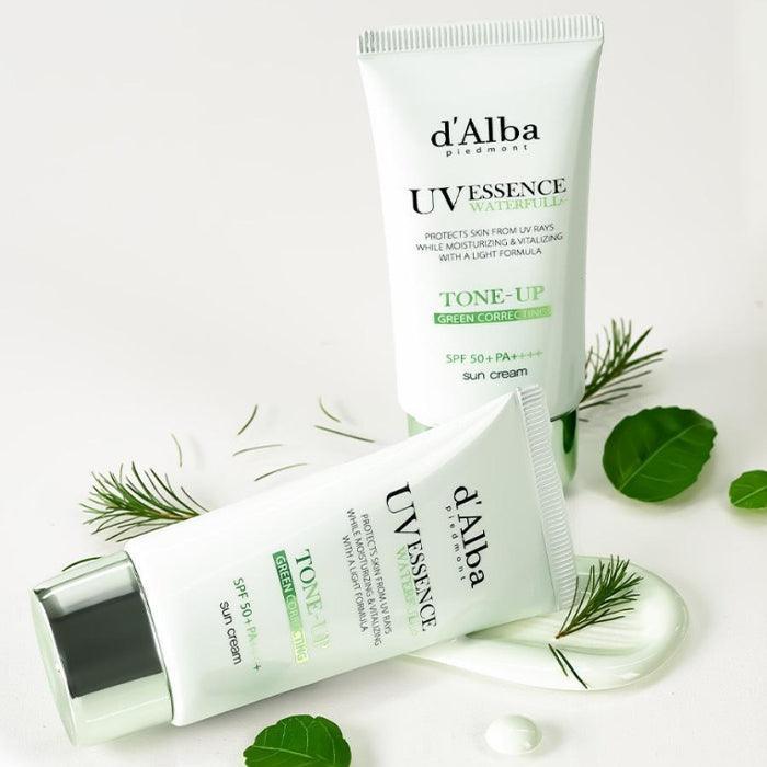 [d'Alba] Waterfull UV Essence Tone Up Sun Cream Green Correcting SPF 50+ PA++++ 50ml