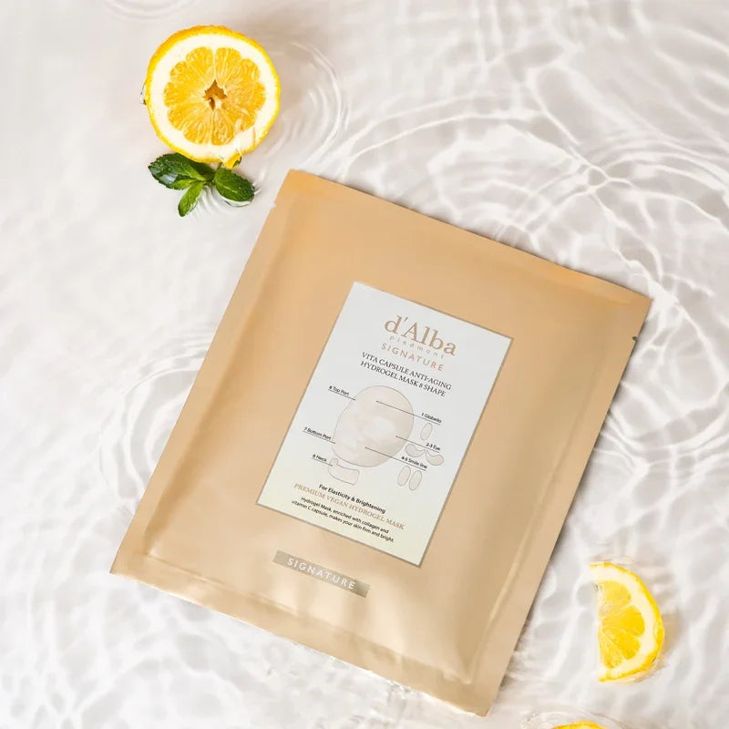 [d'Alba] Signature Vita Capsule Anti-Aging Hydrogel Mask 8 Shape 44g*4EA