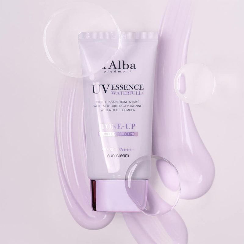 [d'Alba] Waterfull UV Essence Tone Up Sun Cream Purple Correcting SPF 50+ PA++++ 50ml