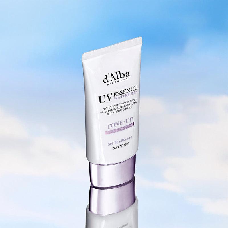 [d'Alba] Waterfull UV Essence Tone Up Sun Cream Purple Correcting SPF 50+ PA++++ 50ml