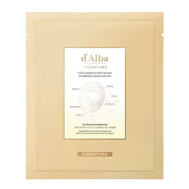 [d'Alba] Signature Vita Capsule Anti-Aging Hydrogel Mask 8 Shape 44g*4EA