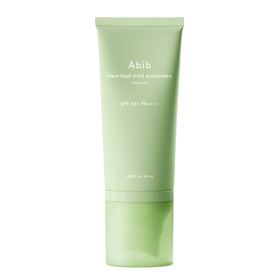 [Abib] Heartleaf Mild Sunscreen Relief Tube SPF 50+ PA++++ 50ml