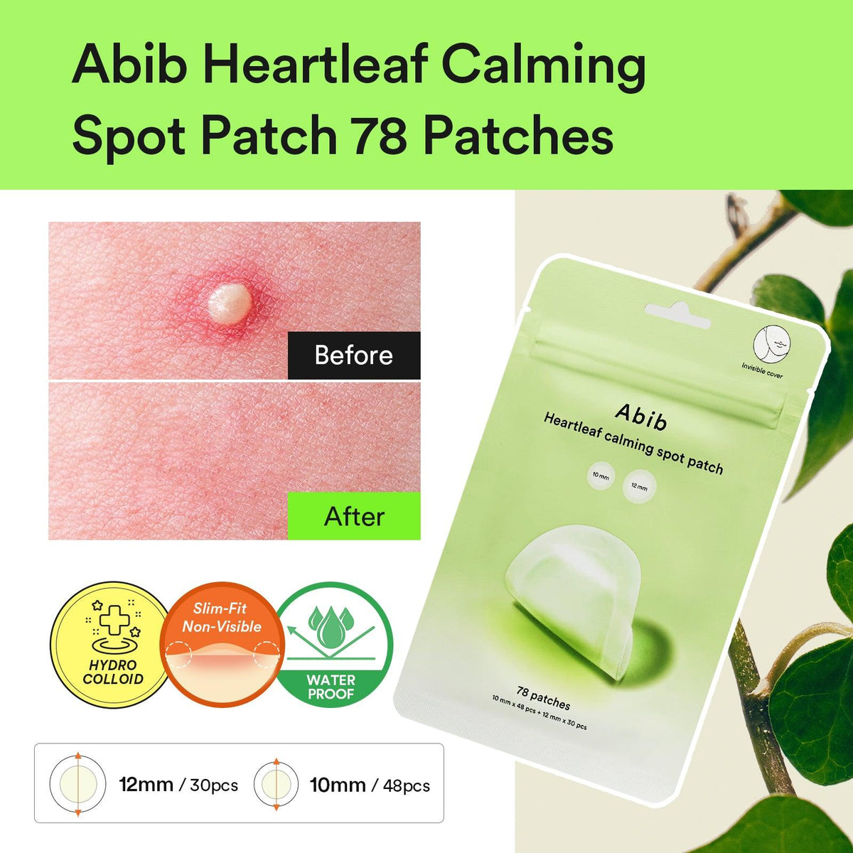 [Abib] Heartleaf Calming Spot Patch 78EA