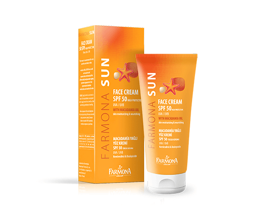 Farmona Sun Protection Face Cream Spf 50 Uva/Uvb With Macadamia Oil 50 Ml