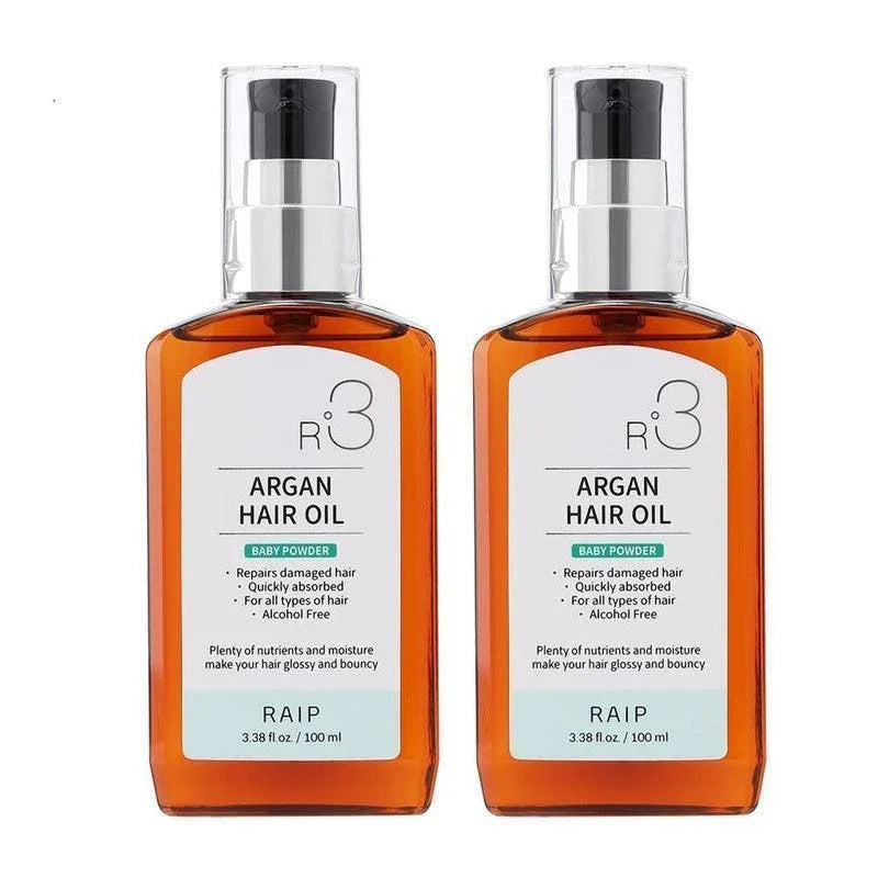 [RAIP] R3 Argan Oil Hair Essence #Baby Powder (1+1) 100ml*2EA