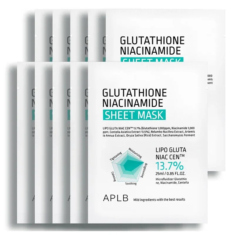 [APLB] Glutathione + Niacinamide Sheet Mask 25ml*10EA