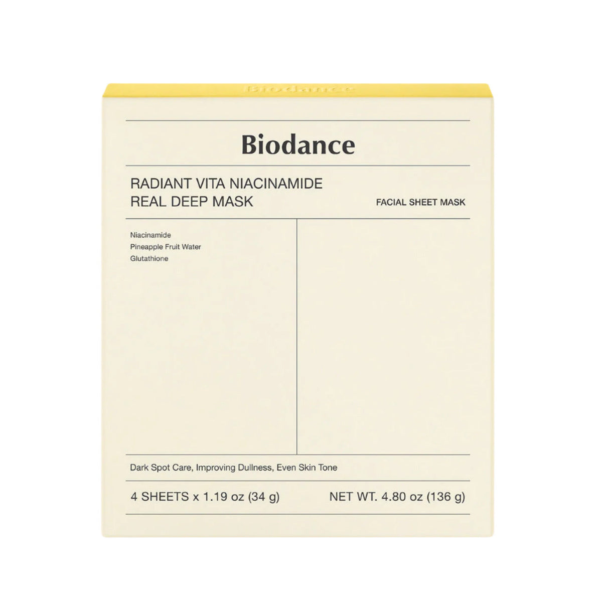 BIODANCE Radiant Vita Niacinamide Real Deep Mask