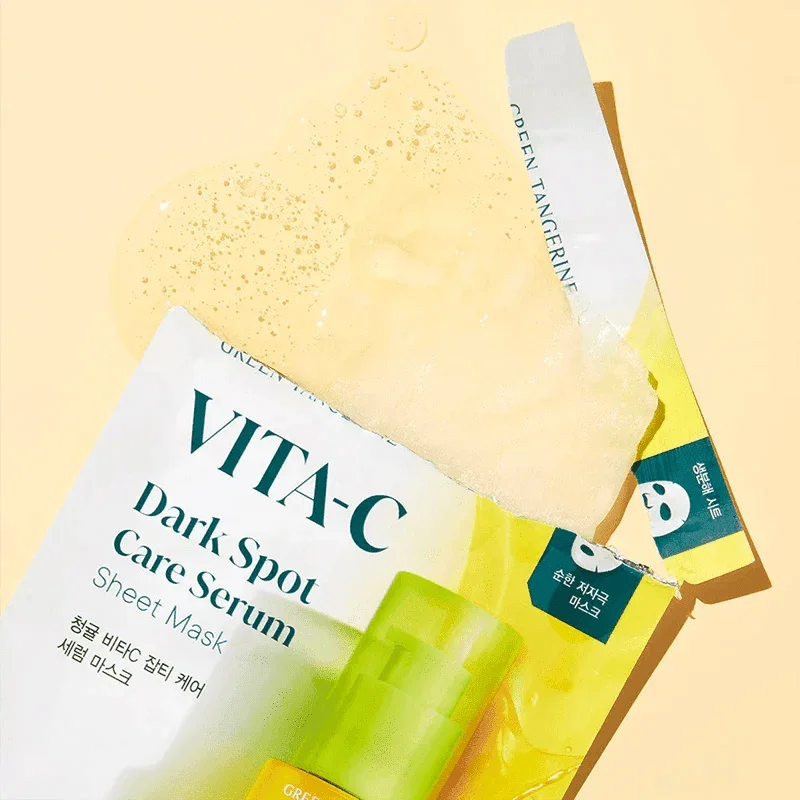 [goodal] Green Tangerine Vita-C Dark Spot Care Serum Sheet Mask 28g*5EA
