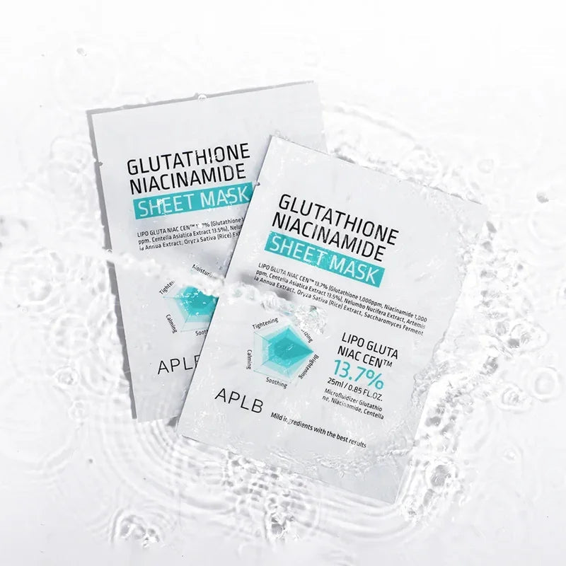 [APLB] Glutathione + Niacinamide Sheet Mask 25ml*10EA