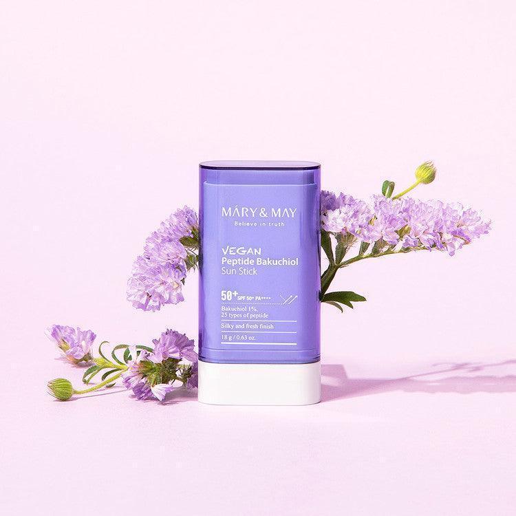 [Mary&May] Vegan Peptide Bakuchiol Sun Stick 50+ PA++++ 18g