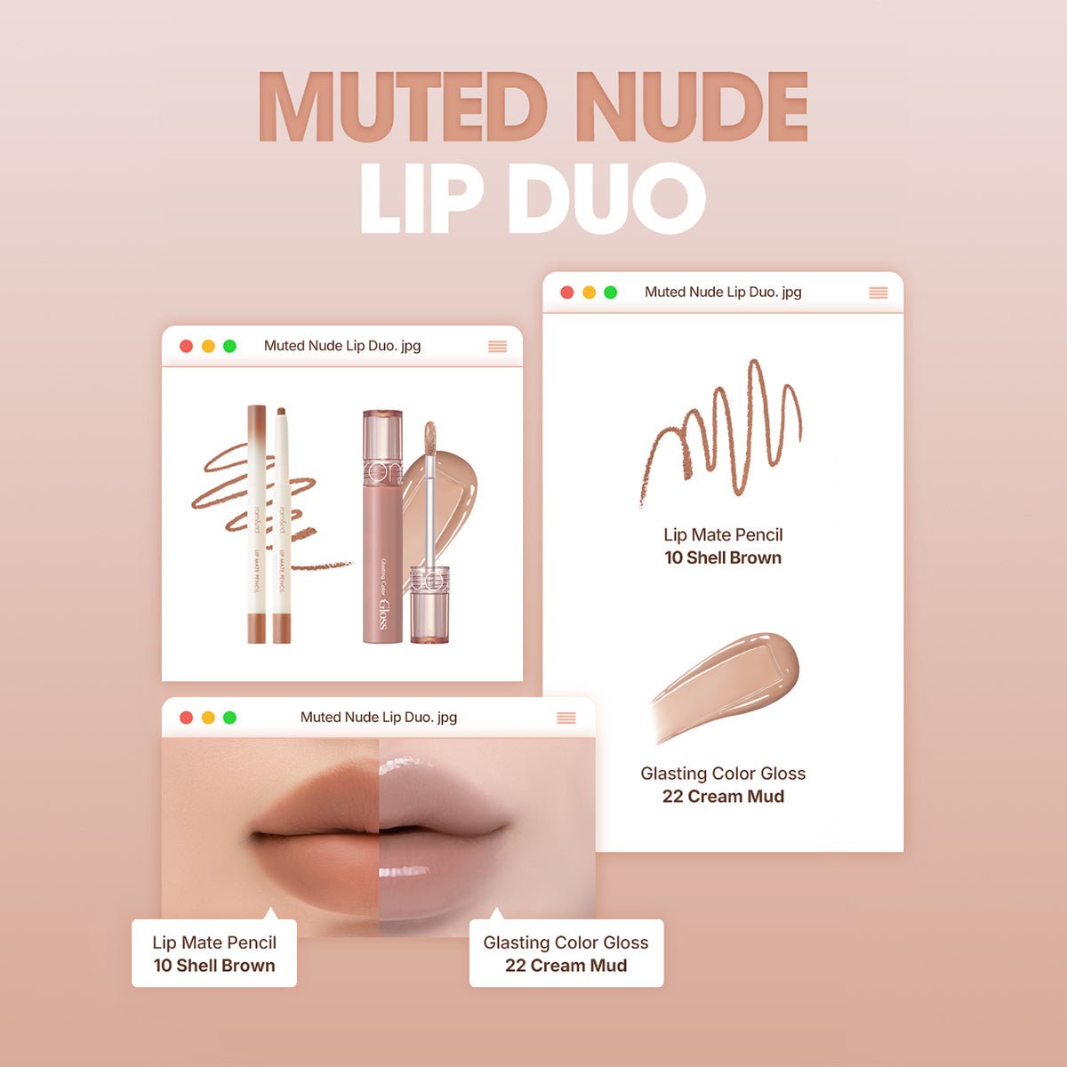 MUTED NUDE LIP DUO