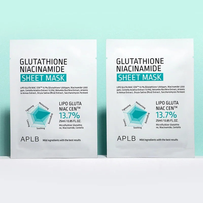 [APLB] Glutathione + Niacinamide Sheet Mask 25ml*10EA