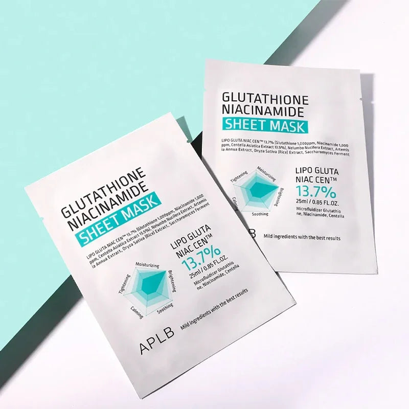 [APLB] Glutathione + Niacinamide Sheet Mask 25ml*10EA