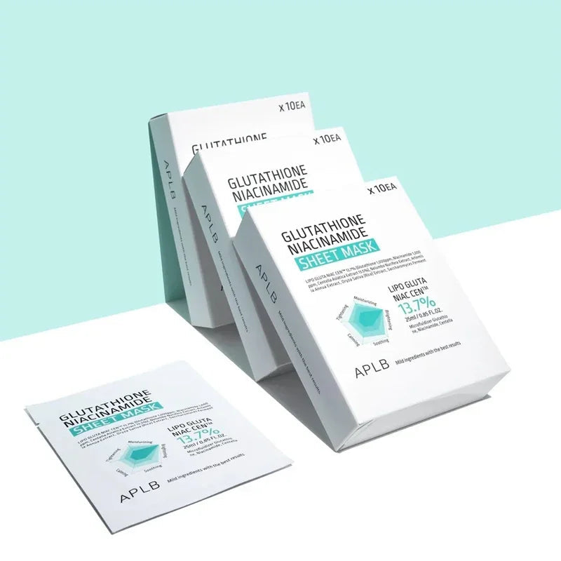 [APLB] Glutathione + Niacinamide Sheet Mask 25ml*10EA