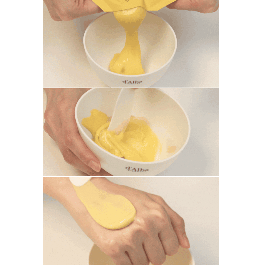 [d'Alba] White Truffle Serum & Cream Modeling Pack [Nutritive/Hydrating] 66g*4EA