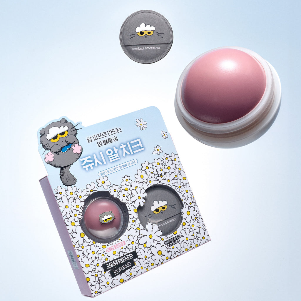 rom&nd X ZO&FRIENDS JUICY ROLL CHEEK & PUFF SET