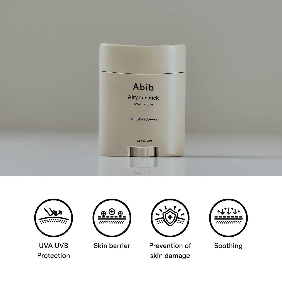 [Abib] Airy Sunstick Smoothing Bar SPF 50+ PA++++ 23g
