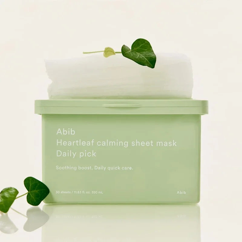 [Abib] Heartleaf Calming Sheet Mask Daily Pick 350ml 30EA