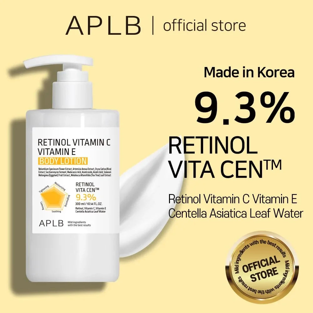 [APLB] Retinol Vitamin C Vitamin E Body Lotion 300ml