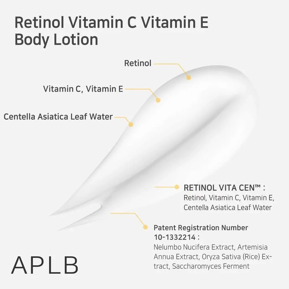 [APLB] Retinol Vitamin C Vitamin E Body Lotion 300ml