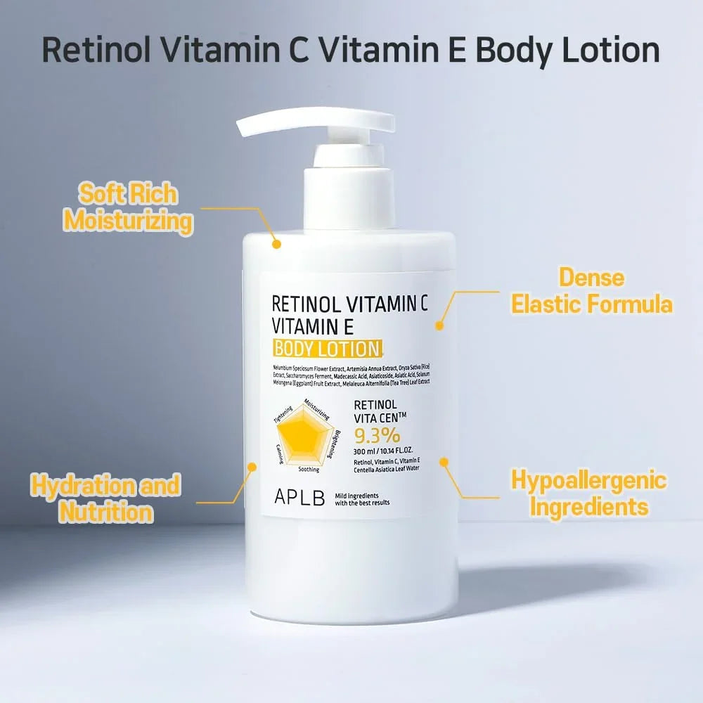 [APLB] Retinol Vitamin C Vitamin E Body Lotion 300ml