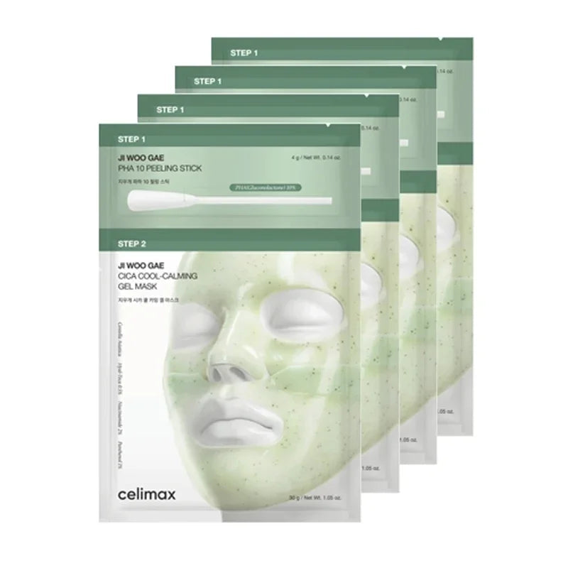 [celimax] JI WOO GAE Cica PHA Peel 2-Step Gel Mask 34g