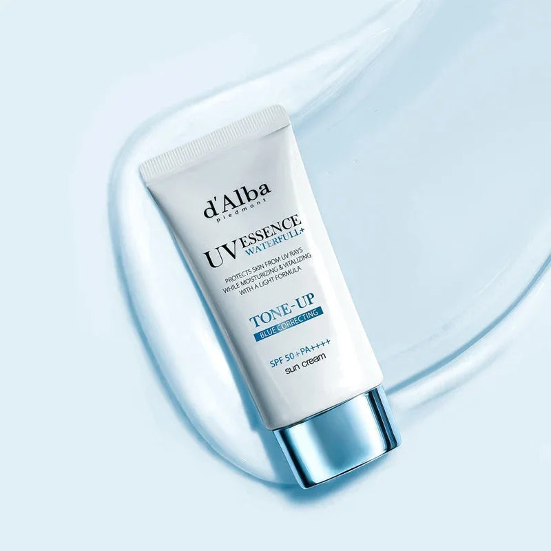 [d'Alba] Waterfull UV Essence Tone Up Sun Cream Blue Correcting SPF 50+ PA++++ 50ml
