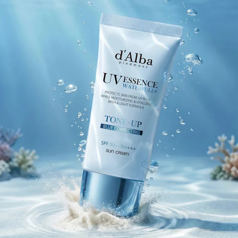 [d'Alba] Waterfull UV Essence Tone Up Sun Cream Blue Correcting SPF 50+ PA++++ 50ml