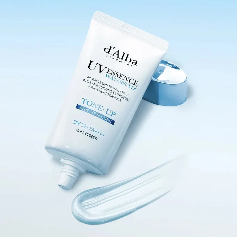 [d'Alba] Waterfull UV Essence Tone Up Sun Cream Blue Correcting SPF 50+ PA++++ 50ml