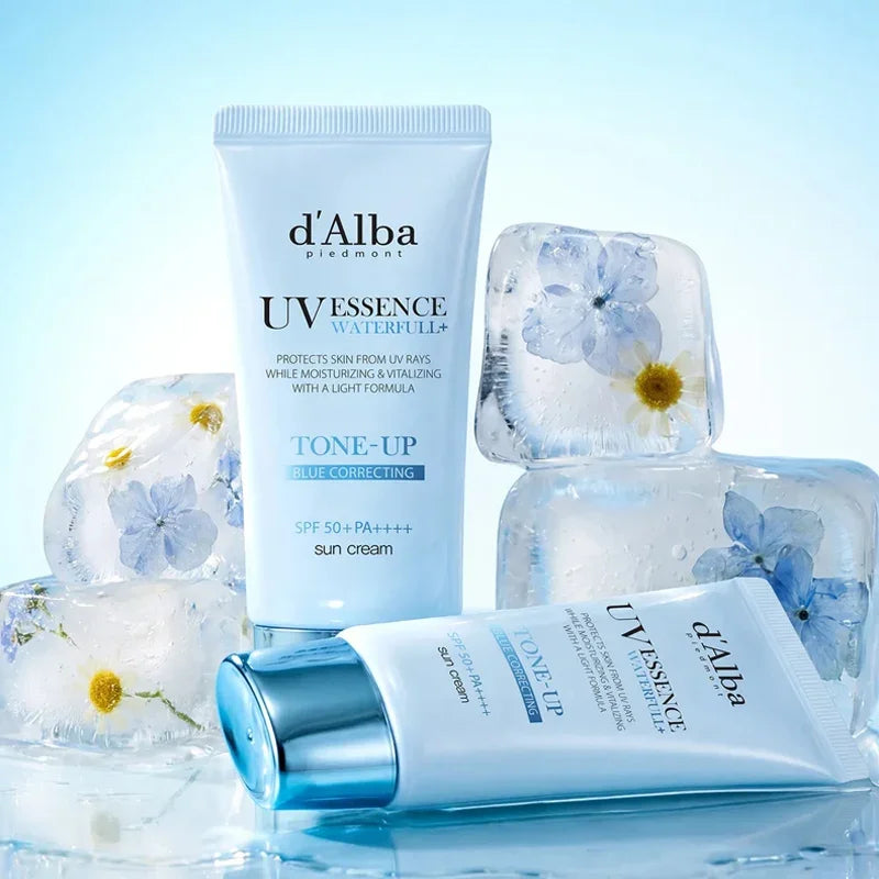 [d'Alba] Waterfull UV Essence Tone Up Sun Cream Blue Correcting SPF 50+ PA++++ 50ml