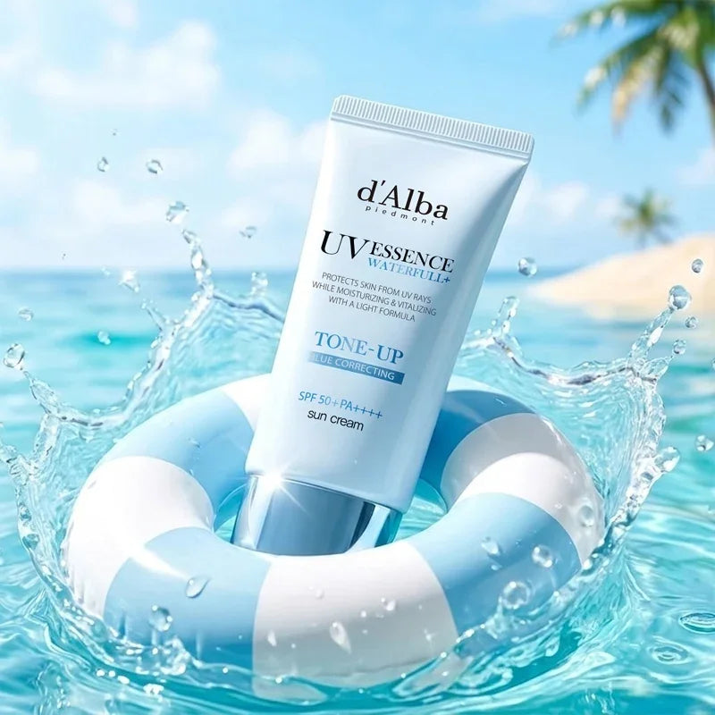 [d'Alba] Waterfull UV Essence Tone Up Sun Cream Blue Correcting SPF 50+ PA++++ 50ml