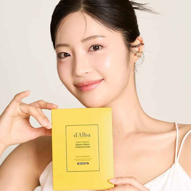[d'Alba] White Truffle Serum & Cream Modeling Pack [Nutritive/Hydrating] 66g*4EA