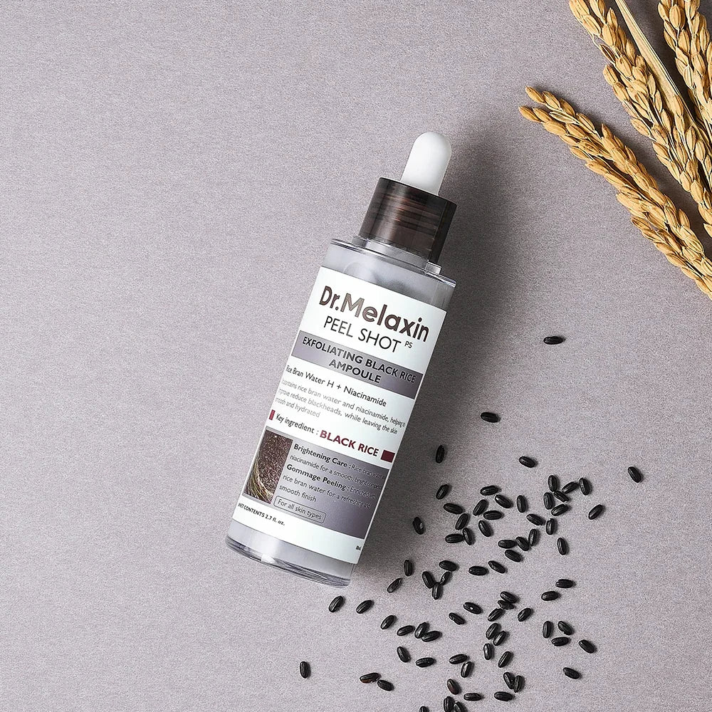 [Dr.Melaxin] Peel Shot Exfoliating Black Rice Ampoule 80ml