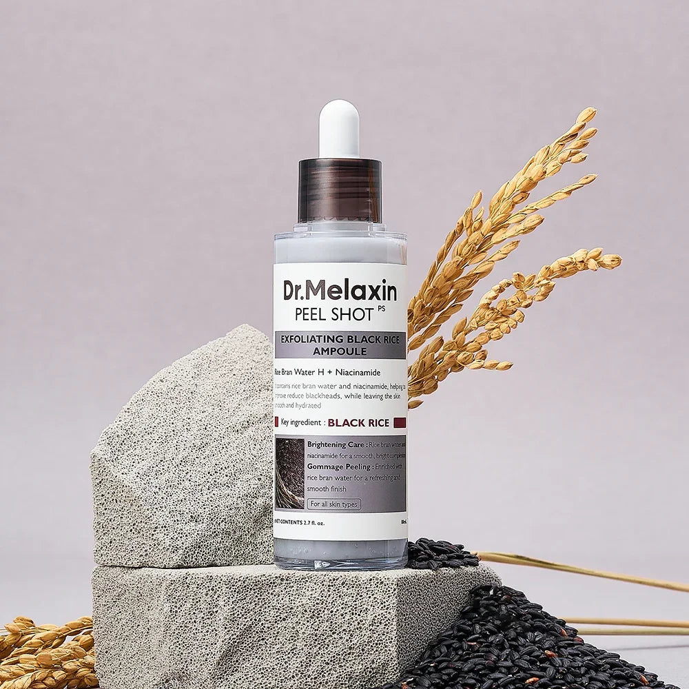 [Dr.Melaxin] Peel Shot Exfoliating Black Rice Ampoule 80ml