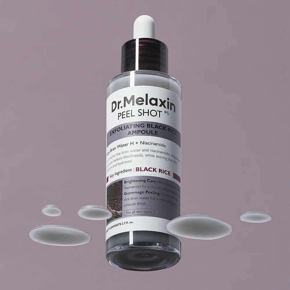[Dr.Melaxin] Peel Shot Exfoliating Black Rice Ampoule 80ml