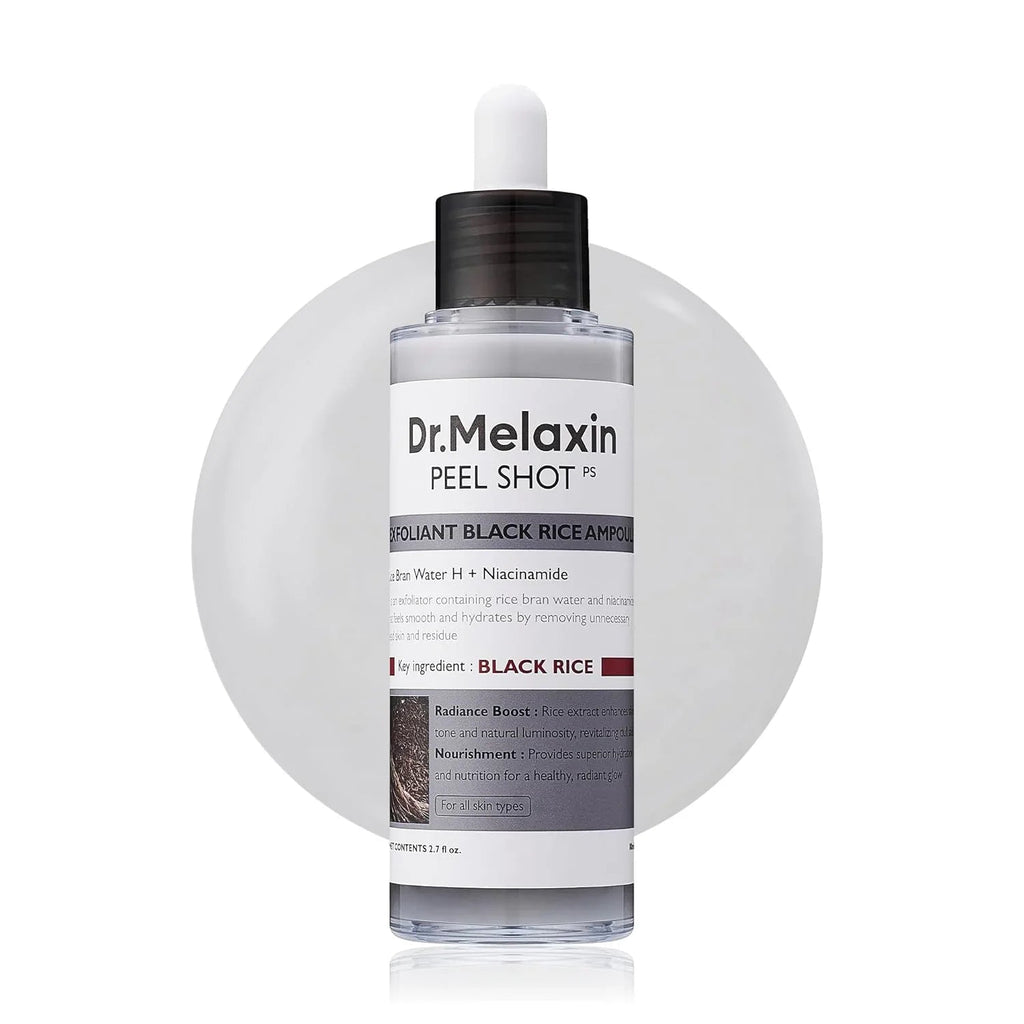 [Dr.Melaxin] Peel Shot Exfoliating Black Rice Ampoule 80ml
