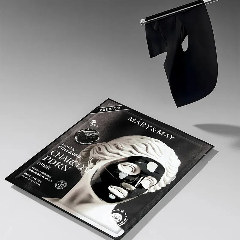 [Mary&May] Vegan Collagen Charcoal PDRN Mask 30g*4EA