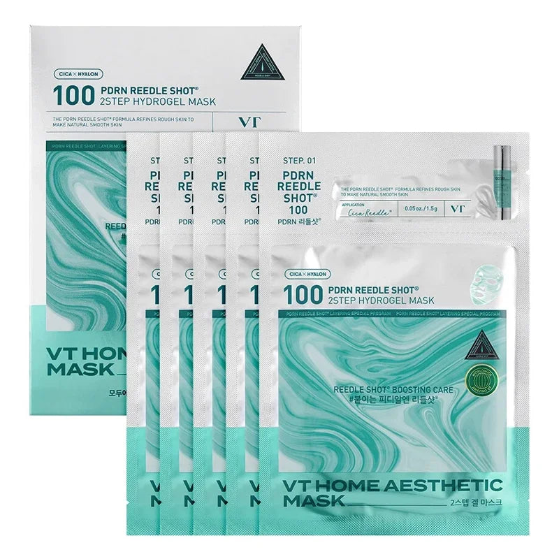 [VT Cosmetics] PDRN Reedle Shot 100 2 Step Hydrogel Mask 5EA